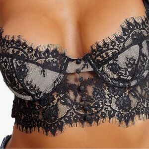 Elegant Black Lace Bralette
